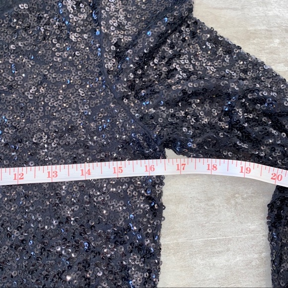 J. Crew Black Sequin Top - Picture 7 of 14